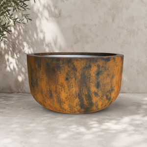 Pot de fleurs rond en fibre de verre durable pour plantes d'intérieur et d'extérieur, conteneur de jardin décoratif moderne, bon prix, vente en gros - Product Image 3