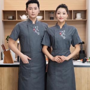 Veste de <span class=keywords><strong>chef</strong></span> en jean personnalisable avec logo sur mesure pour homme et <span class=keywords><strong>femme</strong></span>, style japonais, uniforme de <span class=keywords><strong>pâtissier</strong></span>, autre uniforme - Product Image 6