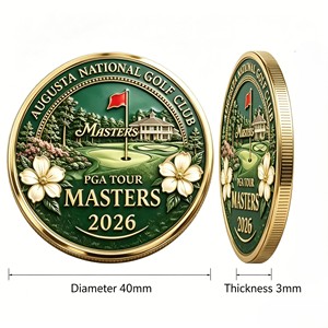 Pièce de monnaie commémorative 3D de golf en gros, pièce de <span class=keywords><strong>d</strong></span>éfi sur le thème du parcours de golf avec finition émaillée pour les amateurs de golf et les collectionneurs - Product Image 6