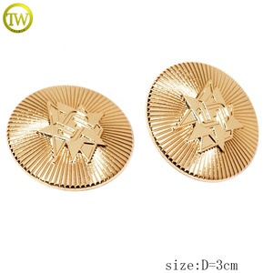 Giacca su misura bottoni occidentali placcato oro goffrato logo borchie in metallo cucito con gambo bottoni <span class=keywords><strong>per</strong></span> <span class=keywords><strong>cappotto</strong></span> - Product Image 2