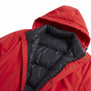 Abrigos de invierno para mujer, chaqueta acolchada recortada, manga larga, cremallera, cuello levantado, bolsillos, chaquetas cortas holgadas cálidas - Product Image 1