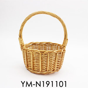 Cesta de madera tejida con asa de mimbre, alta calidad, <span class=keywords><strong>2021</strong></span> - Product Image 4