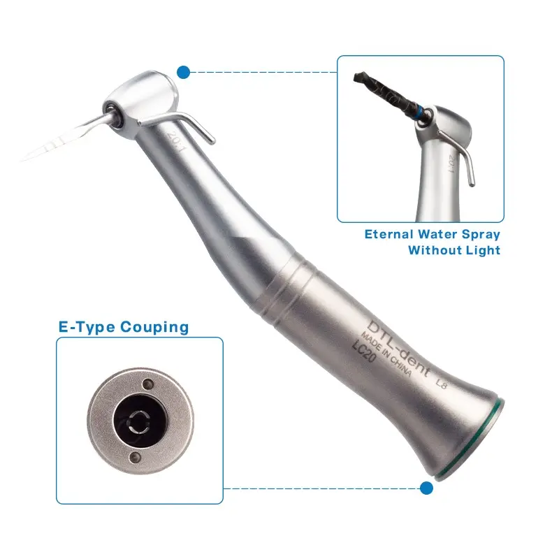 Beste Hoge Kwaliteit Dental Implant Motor Handstuk E-type Lage Snelheid Contra Hoek Handstuk 20:1 Verhouding SG20 Chirurgische Handstuk