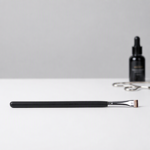 <span class=keywords><strong>Pinceau</strong></span> à sourcils professionnel à tête plate unique en poils synthétiques avec manche en bois, <span class=keywords><strong>pinceau</strong></span> définition des yeux à marque privée pour le maquillage - Product Image 4