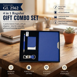 Coffret cadeau élégant avec carnet A5, stylo à bille magnétique, porte-cartes et porte-clés en similicuir pour les employés d'entreprise au quotidien - Product Image 3