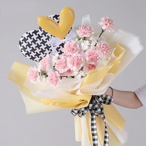 JOYWOOD Long Island Iced Tea Temática Día de San Valentín Flor Papel de regalo Impermeable Sheer Shiny Bouquet Embalaje para regalos para - Product Image 5