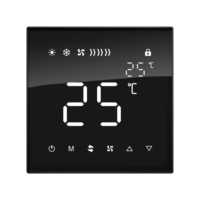 Système de cvc pour maison intelligente, contrôle sans fil de la climatisation, écran tactile électrique, panneau de commutation de température KNX