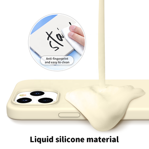 Coque de téléphone en silicone liquide véritable, coque de téléphone portable souple pour <span class=keywords><strong>14</strong></span> Pro Max, coque de téléphone de luxe tendance pour <span class=keywords><strong>14</strong></span> - Product Image 6