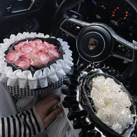 100% Polyester 5cm Satin décoratif plissé ruban Rosette ondulé dentelle fleur ruban pour bricolage gâteau boîte Lotus feuille conception