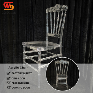 SMOOTH Factory Price Crystal Transparent <b>Clear</b> Acrylic Plastic Resin <b>Chair</b> Detachable <b>Chair</b> For Wedding - Product Image 3