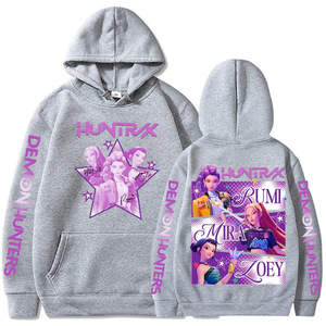 Sudaderas con Capucha K-Pop Demon Hunters para Niñas, Modelo 2026, Personalizadas, 100% Algodón, Impresión a Doble Cara - Product Image 3