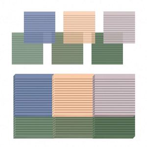 กระดาษโน้ตใส HengXin แบบมีเส้น สีโมรันดี เครื่องเขียนสร้างสรรค์ อุปกรณ์การเรียน - Product Image 1