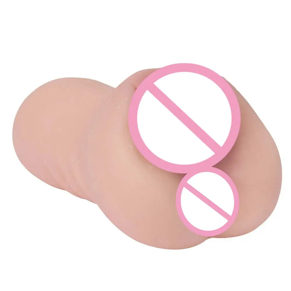 2-in-1-masturbator für männer realistische taschenmuschi doppelkanal vagina analmassage manuelle masturbationsgeräte für männer