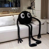 Longues mains et pieds réglables diverses formes drôles dormir étreignant jouet coeur broderie grands yeux noir haut monstre poupée