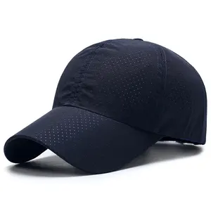고품질 주문 로고 스포츠 모자 100% 년 폴리에스테 가득 차있는 메시 건조한 적합 야구 모자