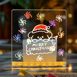 Tableau de Dessin LED Rechargeable Lumineux en Acrylique Effaçable et Coloré avec Support et Stylo, Cadeau Idéal pour Enfants - Product Image 4