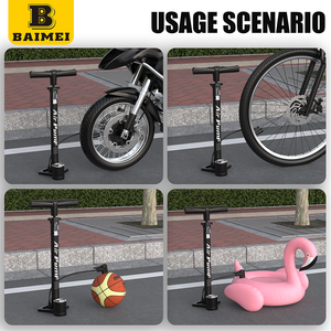 BAIMEI multifonctionnel haute pression pompe au sol baromètre en plastique tuyau de gonflage résistant à la chaleur froide haute Performance - Product Image 6