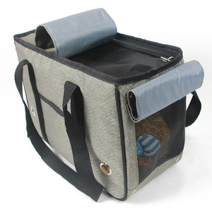 Pet Carrier Enclosed Double Roll Up Full Coverage Breathable Dog Cat Travel Bag 12 Jin Capacity - Product Image 1