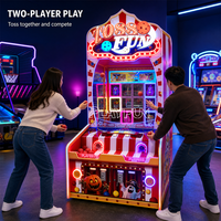 Machine de jeu d'arcade à monnayeur colorée et très demandée pour enfants et adultes, avec jeu de tir et de lancer de balles, type loterie de parc
