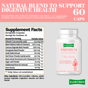 개인 라벨 7 일 클렌징 캡슐 장 건강 수리 체중 관리 소화 지원 허브 블렌드 천연 해독 공급 - Product Image 2