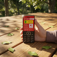 Teléfono Celular Itel 2160 Desbloqueado, Pantalla TFT de 1.77'', Doble SIM, Teclado QWERTY, Compacto, 2G GSM, Compatible con Español, Francés y Alemán, Logotipo Personalizable