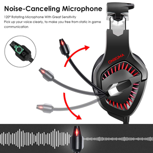 Audífonos para Juegos <span class=keywords><strong>ONIKUMA</strong></span> K1 PRO, Estéreo, Graves, Luz LED, Audífonos para Jugadores con Cable Trenzado - Product Image 2