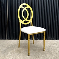 Chaise de banquet élégante pour la vente, chaise d'hôtel, chaise de mariage, chaises Phénix dorées