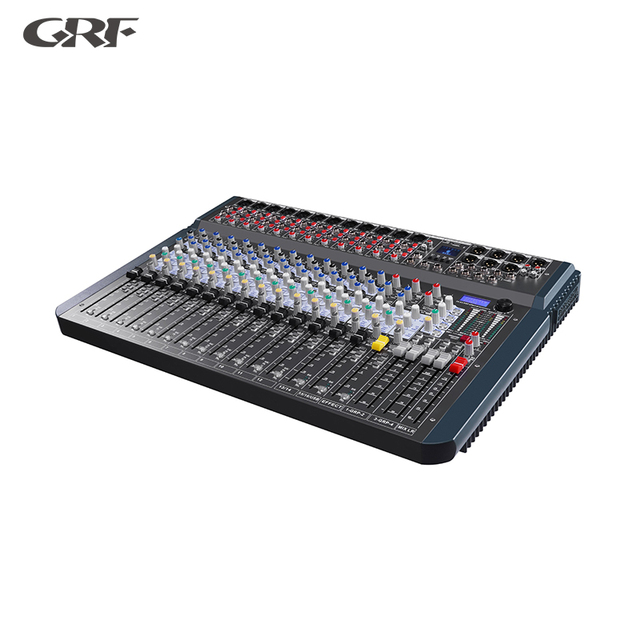Professional 4-Bus Analog Mixer with USB Sound Card 12-Channel Audio Mixing Console