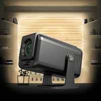 Mini projecteur V1 Android 13 1080P Full HD 1GB 8GB 300 Ansi Lumens personnalisation de l'interface utilisateur gratuite Projecteur de cinéma maison 4K noir