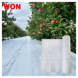 High Quality Woven Control Weed Mat Fabric White Reflective Ground Cover For Agriculture Greenhouse Life Of10- 20 Years