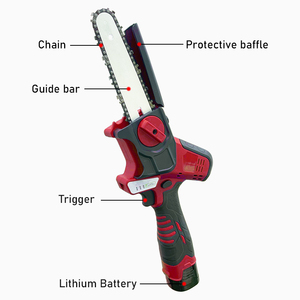 เลื่อยโซ่ไฟฟ้าไร้แปรงถ่านสำหรับงานสวนแบตเตอรี่ลิเธียม21 V แบตเตอรี่แบบชาร์จได้2ก้อน - Product Image 6