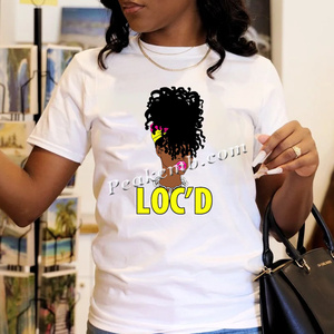 Heat <strong>Transfer</strong> Prints Loc'd Black Girl W Dreads Iron on Black Woman Locs DTF <strong>Transfer</strong> Sticker <strong>Tshirt</strong> <strong>Transfer</strong> - Product Image 6