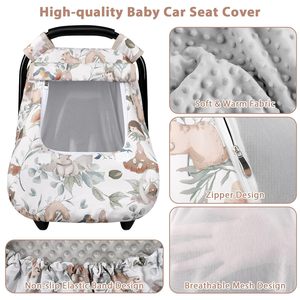 Housse de siège auto pour bébé avec fenêtre de surveillance, chaude, coupe-vent, confortable pour l'hiver - Product Image 2