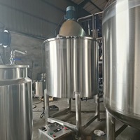 Cuve de mélange en acier inoxydable avec chauffage et agitateur sous vide pour le mélange de ketchup et de sauce chili