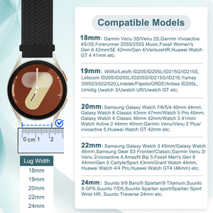 <span class=keywords><strong>Correa</strong></span> de reloj de 20mm para <span class=keywords><strong>Garmin</strong></span> Vivoactive 6/Vivoactive 5/3/<span class=keywords><strong>Garmin</strong></span> Venu/Venu Sq 2/<span class=keywords><strong>Forerunner</strong></span> 55/165/<span class=keywords><strong>645</strong></span>/245 correas de reloj de música - Product Image 2