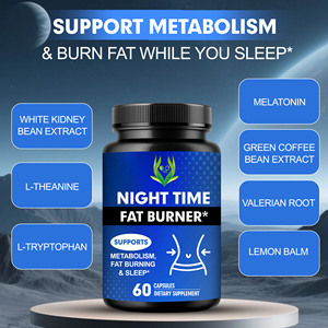 Capsules brûle-graisses nocturnes OEM, formule puissante pour brûler les graisses avec de la vitamine D, favorise une qualité de sommeil réparatrice - Product Image 5