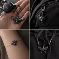 Étiquettes métalliques rondes personnalisées HONMEO, étiquettes métalliques en relief pour jeans, étiquettes pour vêtements en denim, fabricant en gros