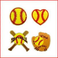 En gros Personnalisé Gameday Baseball Volleyball Basketball Chenille Broderie Fer Sur Écusson