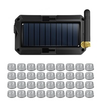 Sistema de Monitoreo de Presión de Neumáticos TPMS Inalámbrico de 433MHz con Pantalla LCD, Energía Solar y Sensor Integrado de 5V/3V para Neumáticos de Camiones y Autocaravanas, Directo de Fábrica