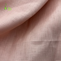 Kain Linen Murni Berkualitas Tinggi Berat Sedang 14*14 100% Linen untuk Pakaian Siap Kirim