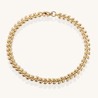 Colliers en or plaqué pour femmes, bijoux personnalisés, chaîne en or personnalisée pour la fabrication de bijoux