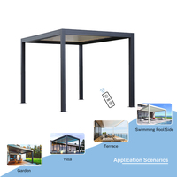 Modernes Design Bio klimatische Pergola Wasserdichtes Lamellen dachs ystem für Außen pavillon Sonnenschutz für Balkon