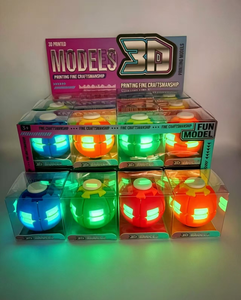 Juguete giratorio luminoso impreso en 3D para aliviar <span class=keywords><strong>el</strong></span> estrés, spinner <span class=keywords><strong>de</strong></span> dedo, adecuado para personas con trastornos <span class=keywords><strong>de</strong></span> <span class=keywords><strong>ansiedad</strong></span>. - Product Image 6