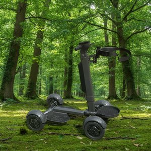 Nouvelle voiturette de golf électrique pliable à 4 roues, 4x4, en aluminium, avec moteur 2000W, vitesse de 20 km/h, batterie au lithium, chariot de golf - Product Image 3