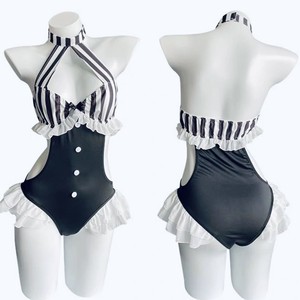 บอดี้สูทคอ halter สีสันตัดกัน ผ้ายืดสแปนเด็กซ์ ไนลอน ชุดยูนิฟอร์ม คอสเพลย์ ฤดูใบไม้ผลิ 2026 - Product Image 2