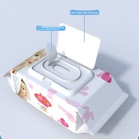 Lingettes pour bébé OEM avec logo personnalisé, 99,9% d'eau pure, hypoallergéniques, sans alcool, douces, non tissées, lingettes organiques pour bébés