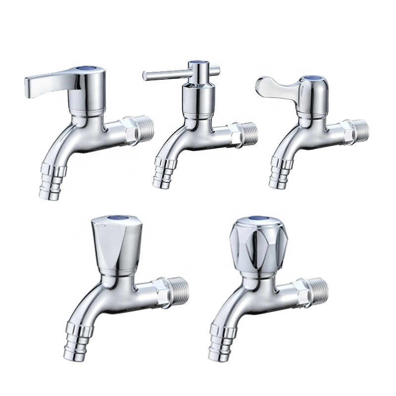 1/2"Hot sales wall mounted faucet plastic bibcock water taps health ABS plastic faucet washing machine bathroom