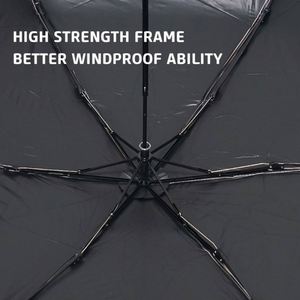 High Quality Ultralight Sunshade Automatic Custom logo 3 Folding Umbrella with Uv Coating for the Rain - Product Image 6