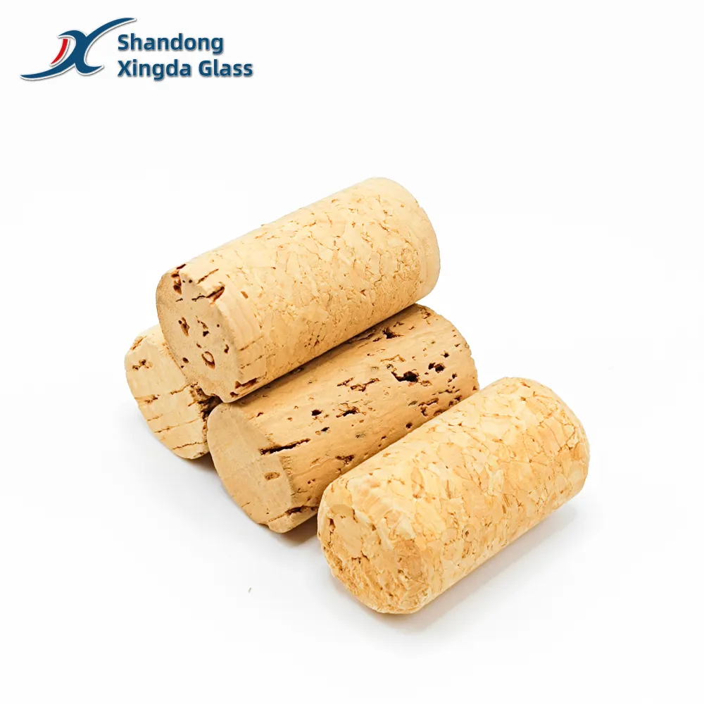 Wholesale Nature Tapered Cork Plugs Wooden Wine Bottle Cork Stoppers Replacement Corks for Wine glass Bottle