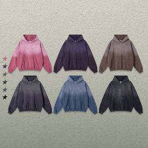 Sudadera con Capucha de Alta Calidad con Diseño Personalizado, 100% Algodón, Estilo Vintage, Lavado Ácido, Bolsillos Desgastados, Sudadera Gruesa - Product Image 3